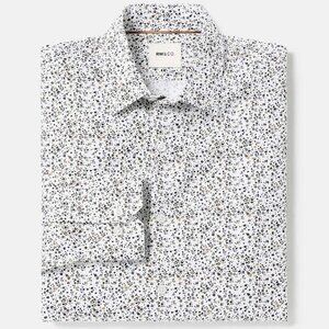 NWT Slim-Fit Dress Shirt with Floral Pattern